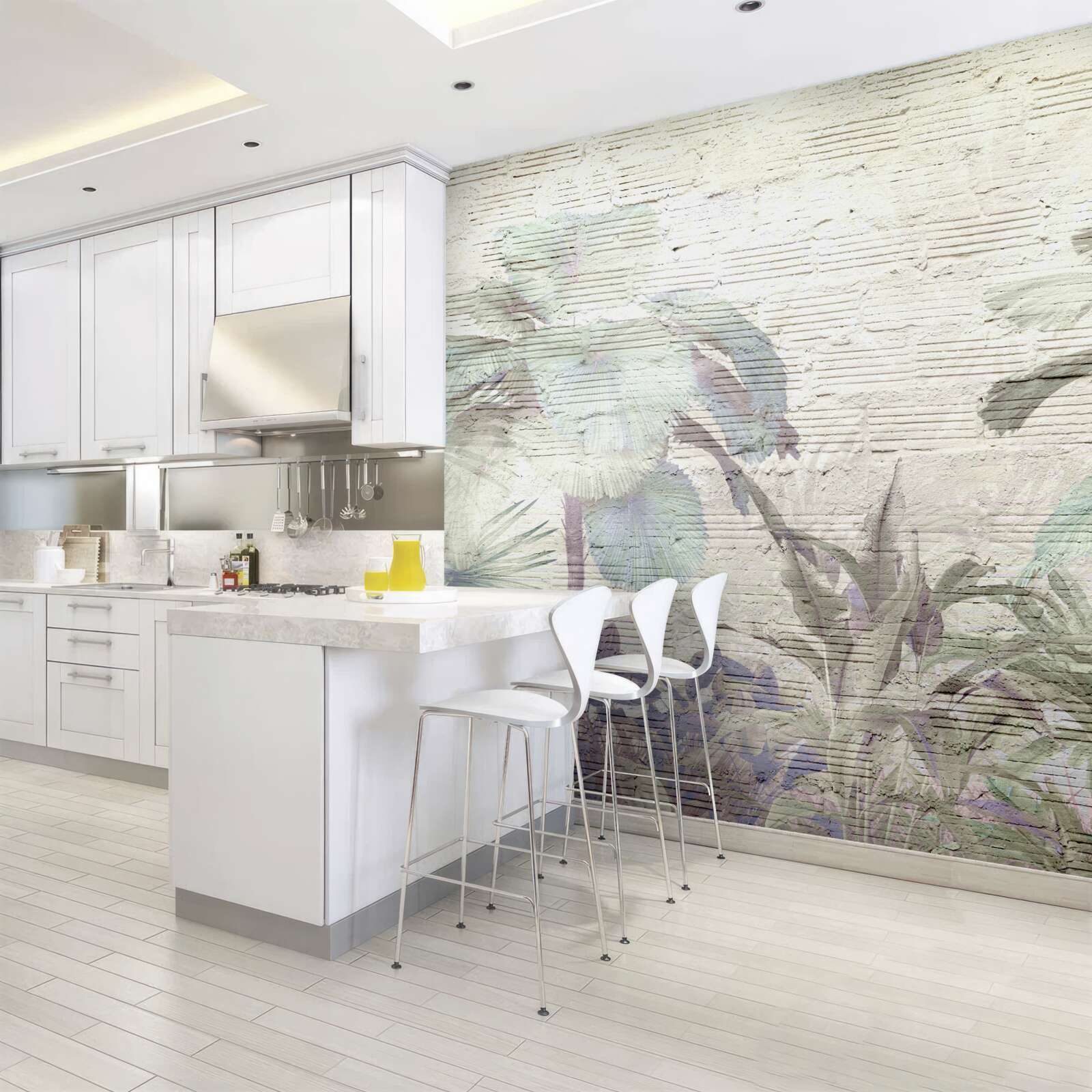 Fototapeta rośliny tropikalne narażone na silny wiatr