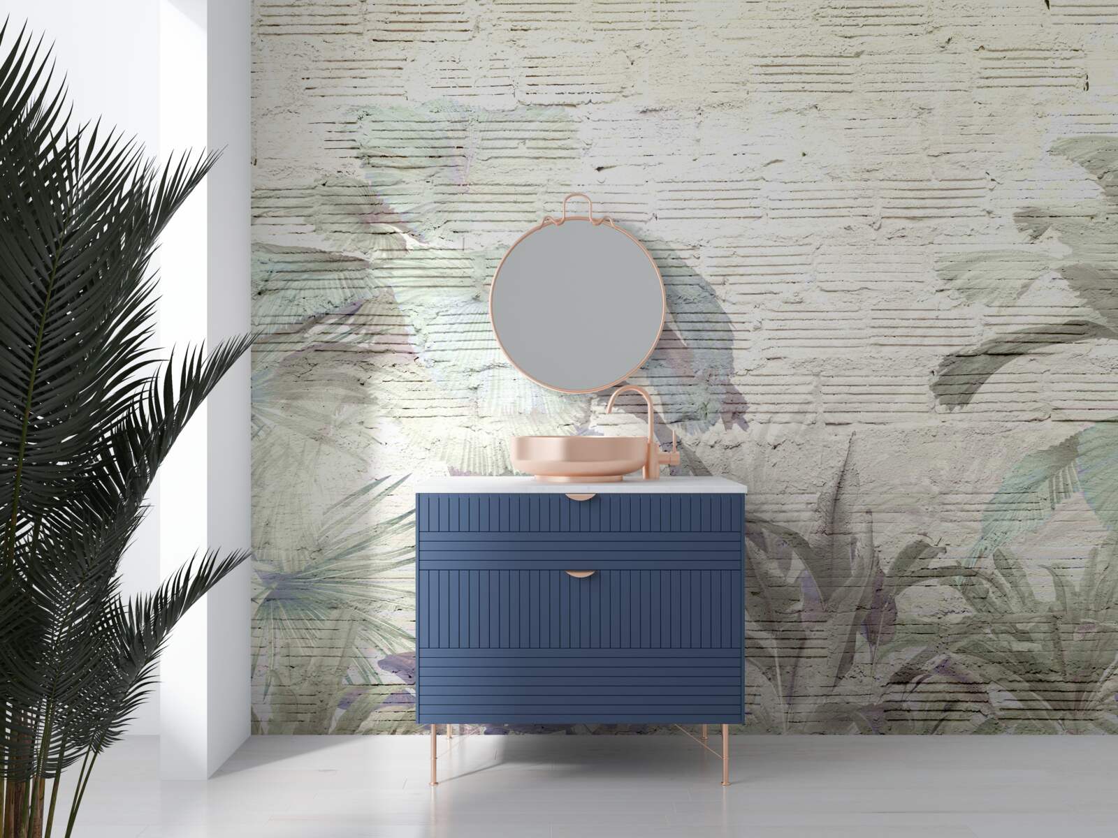 Fototapeta rośliny tropikalne narażone na silny wiatr