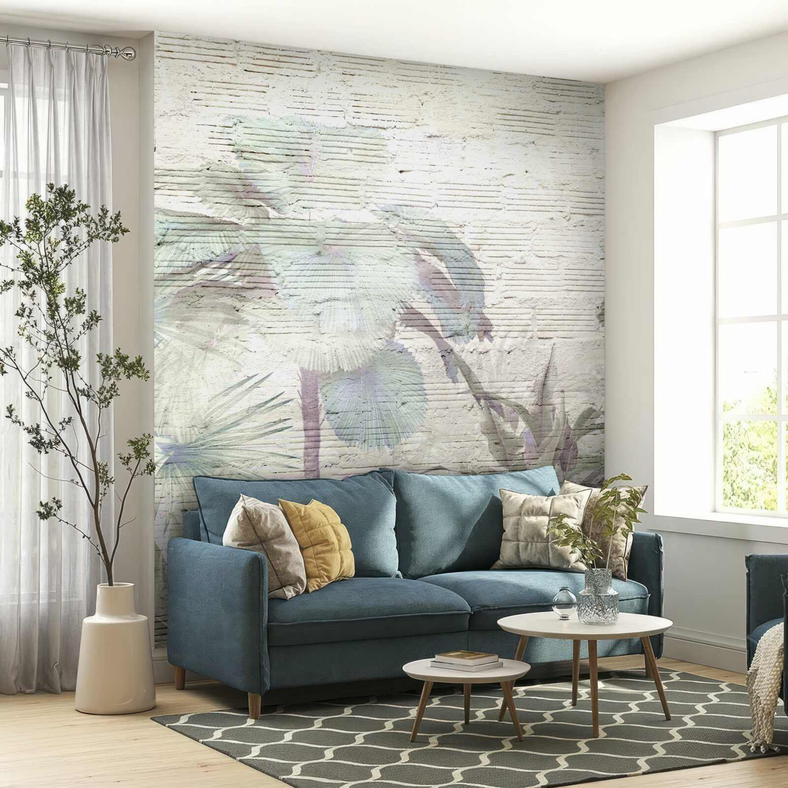 Fototapeta rośliny tropikalne narażone na silny wiatr