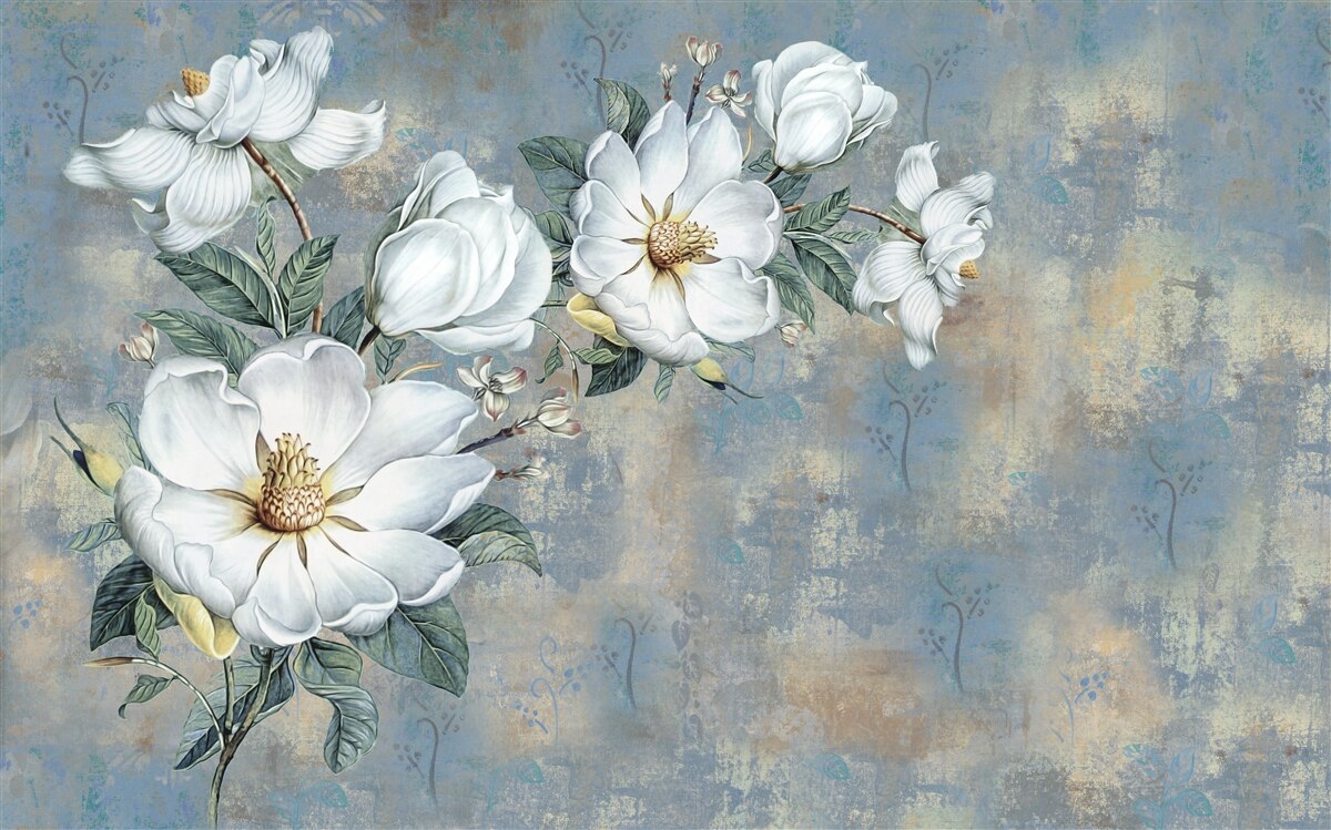 Fototapeta pąki białej lilii spoczywają na powierzchni wody