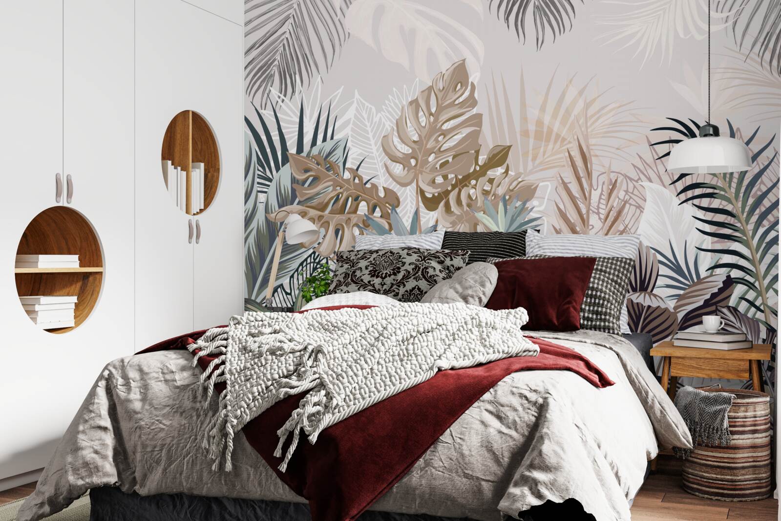 Fototapeta roślinność o różnych kształtach i odcieniach