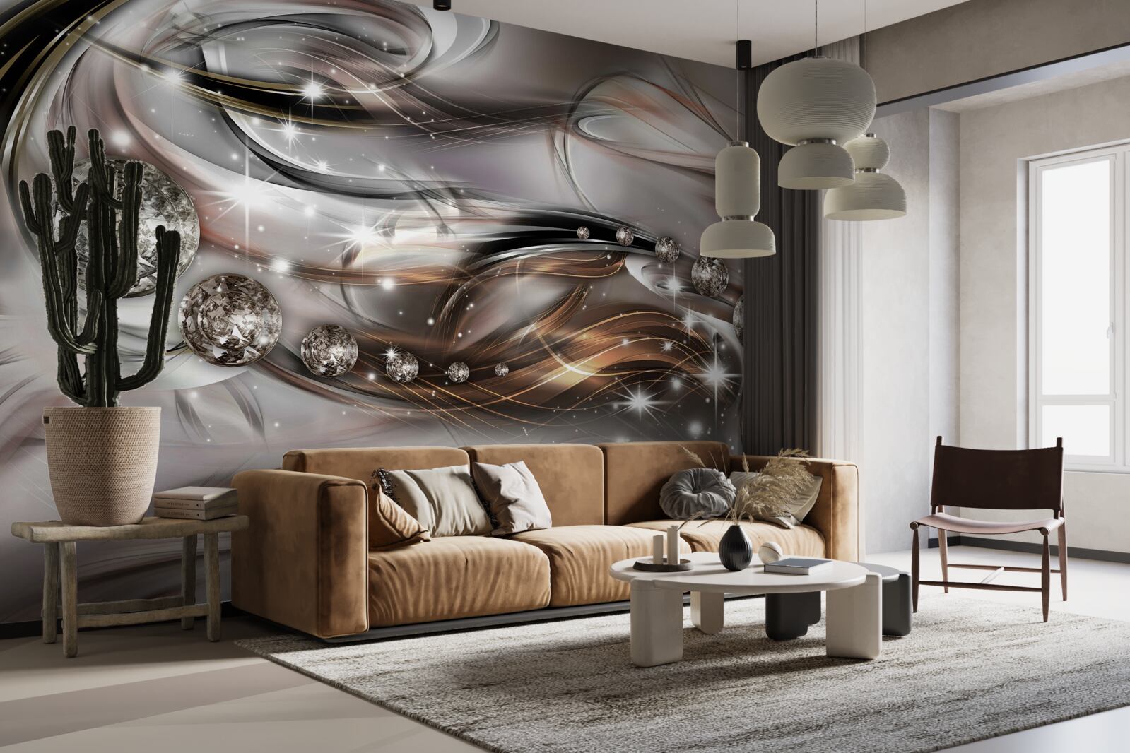 Fototapeta wzór z kryształami w formacie wektorowym