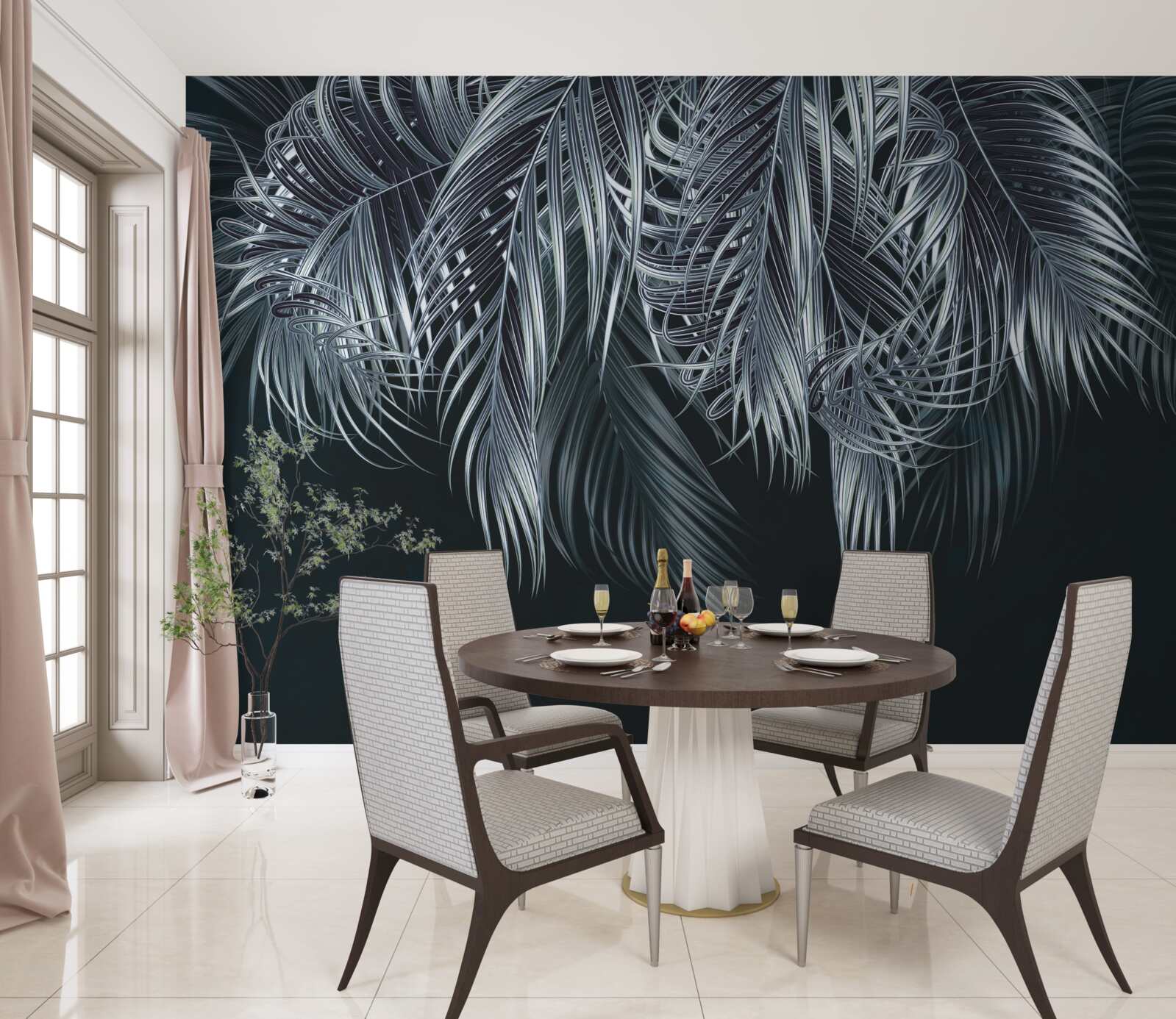 Fototapeta długie i cienkie pióra