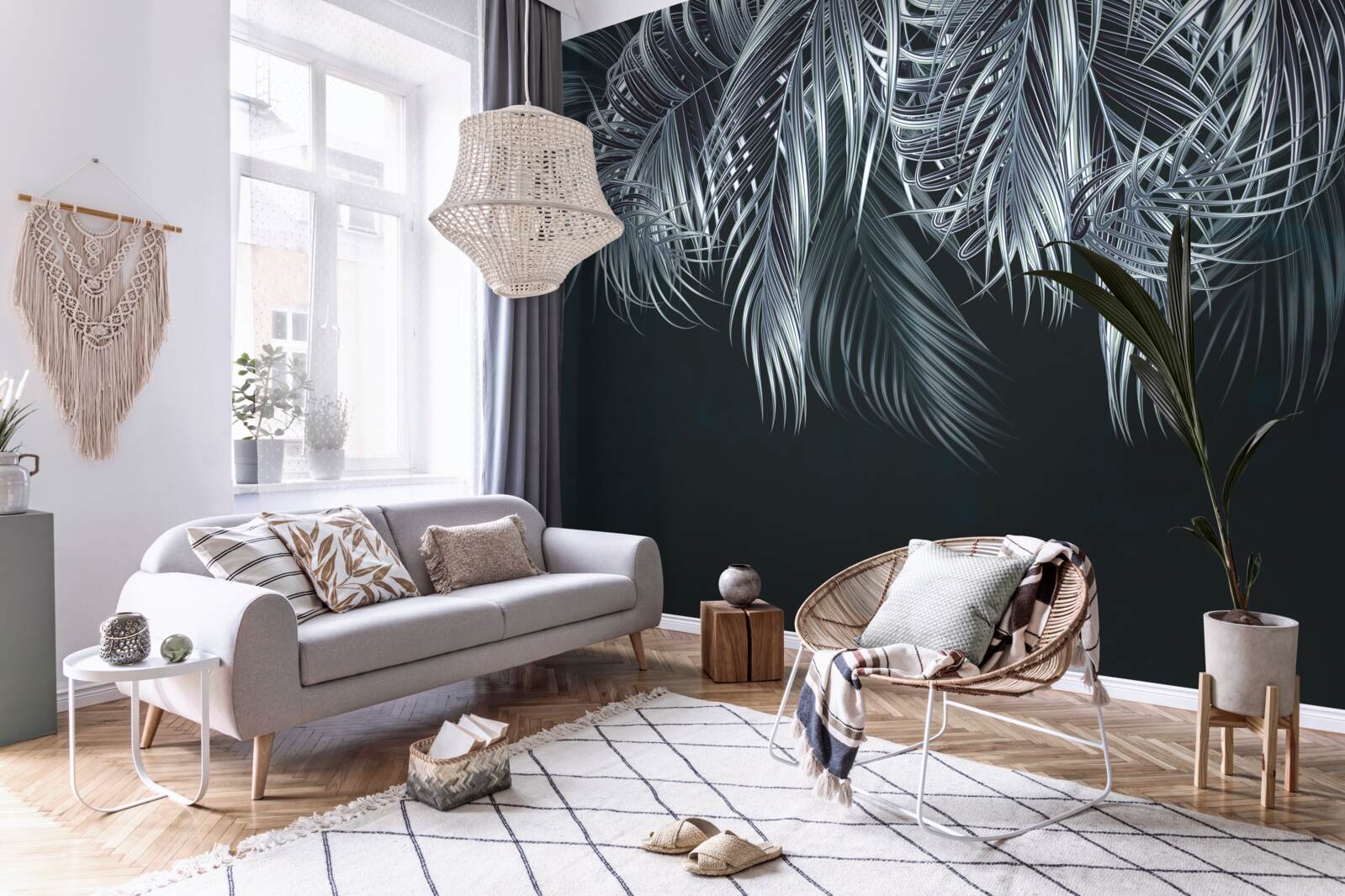 Fototapeta długie i cienkie pióra