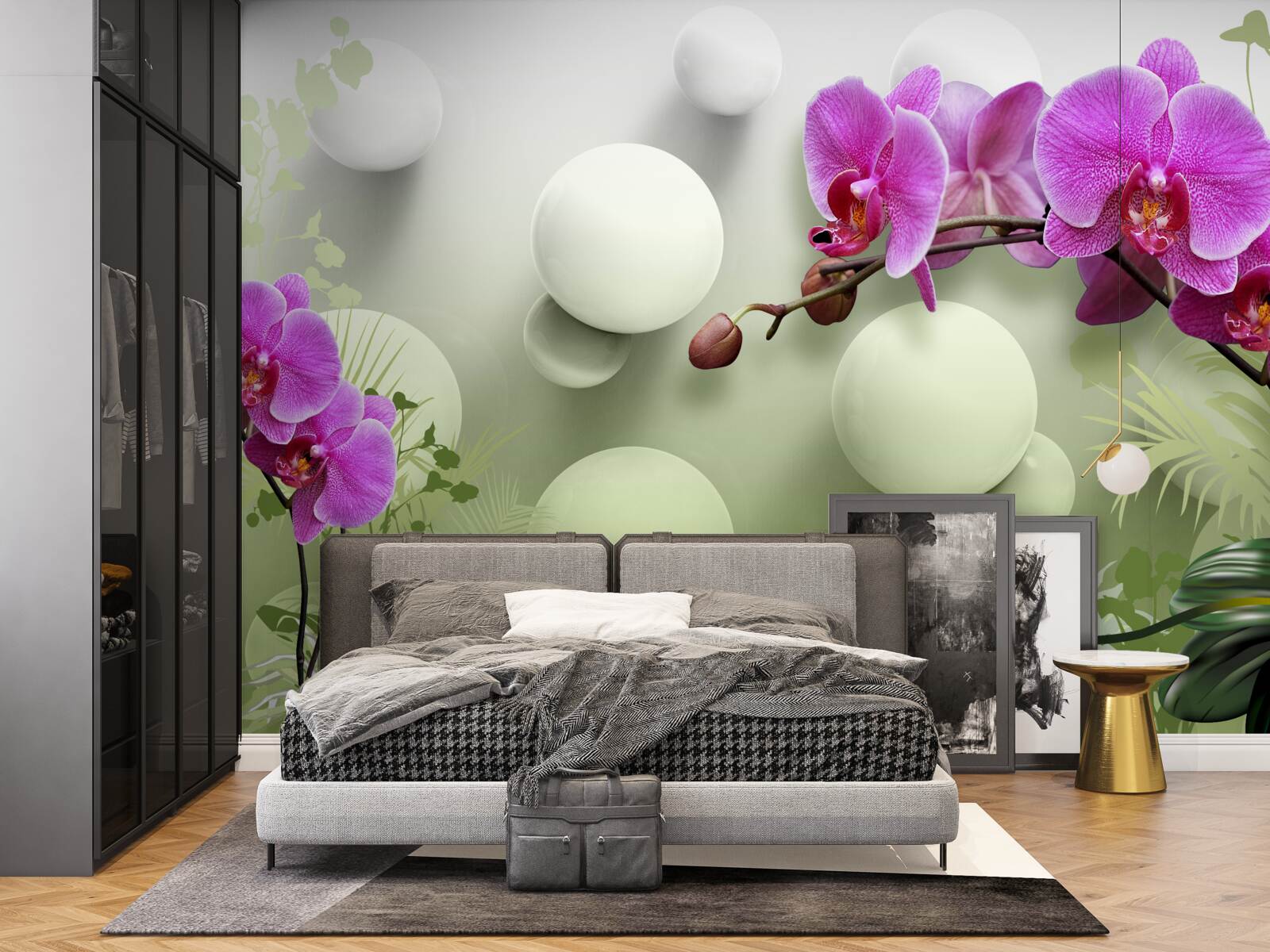 Fototapeta storczyki w odcieniach bieli i fioletu