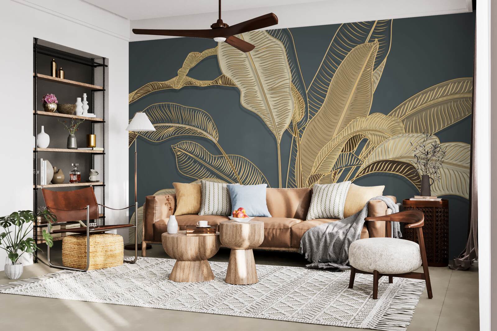 Fototapeta skręcone złote liście