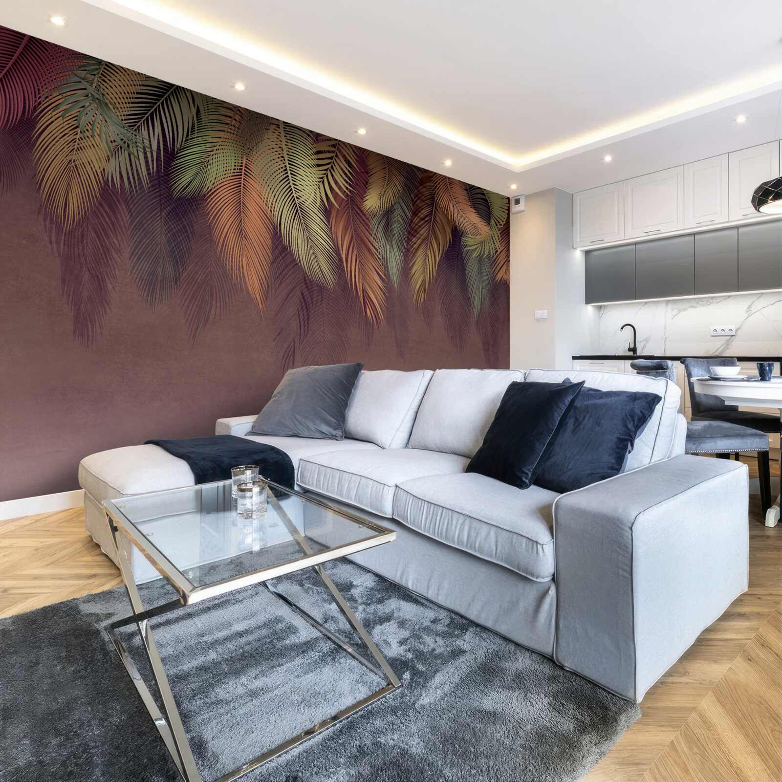 Fototapeta zwisają pióra w różnych kolorach