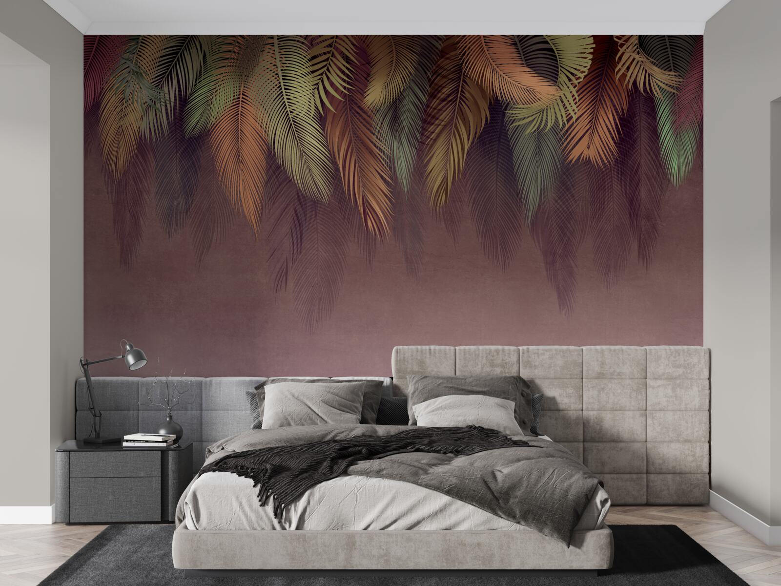 Fototapeta zwisają pióra w różnych kolorach