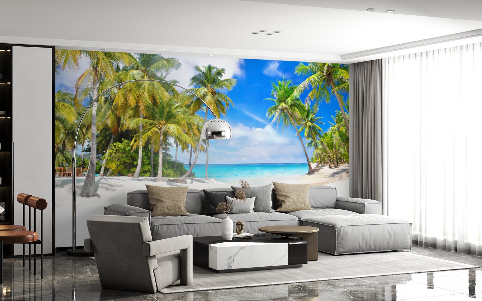 Fototapeta brzeg oceanu z piaszczystą powierzchnią