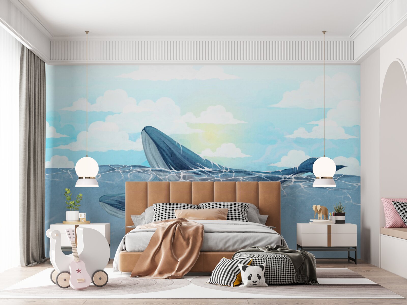 Fototapeta dwie orki są w żywiole wody