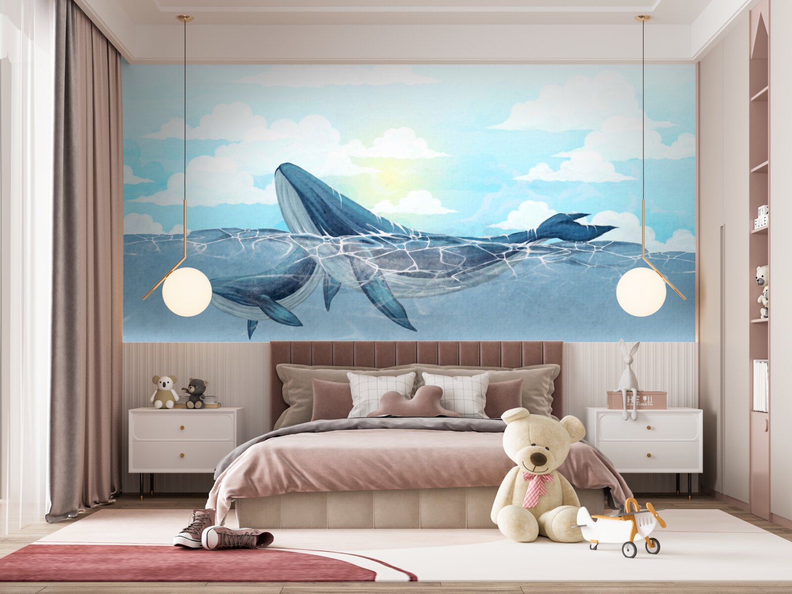 Fototapeta dwie orki są w żywiole wody