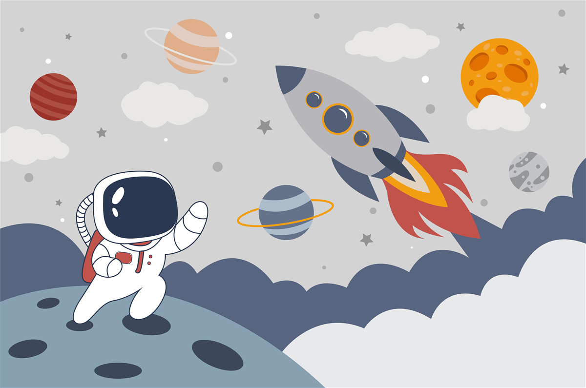 Fototapeta indywiduum we wszechświecie