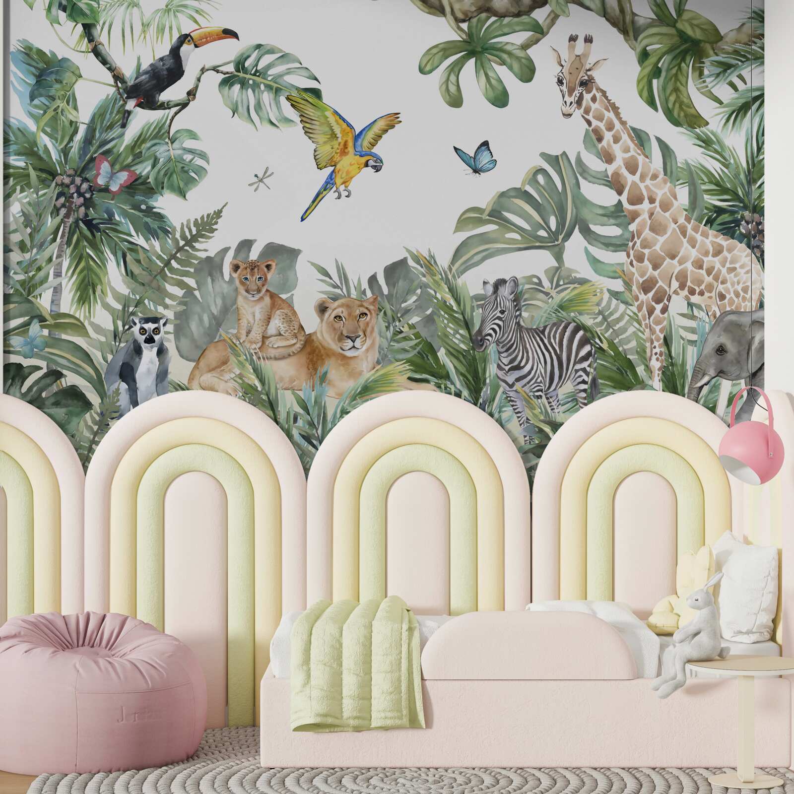 Fototapeta w tropikach wędrują różne zwierzęta