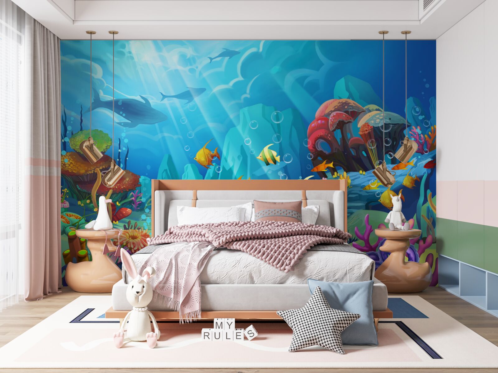 Fototapeta podwodny wszechświat pełen kolorów