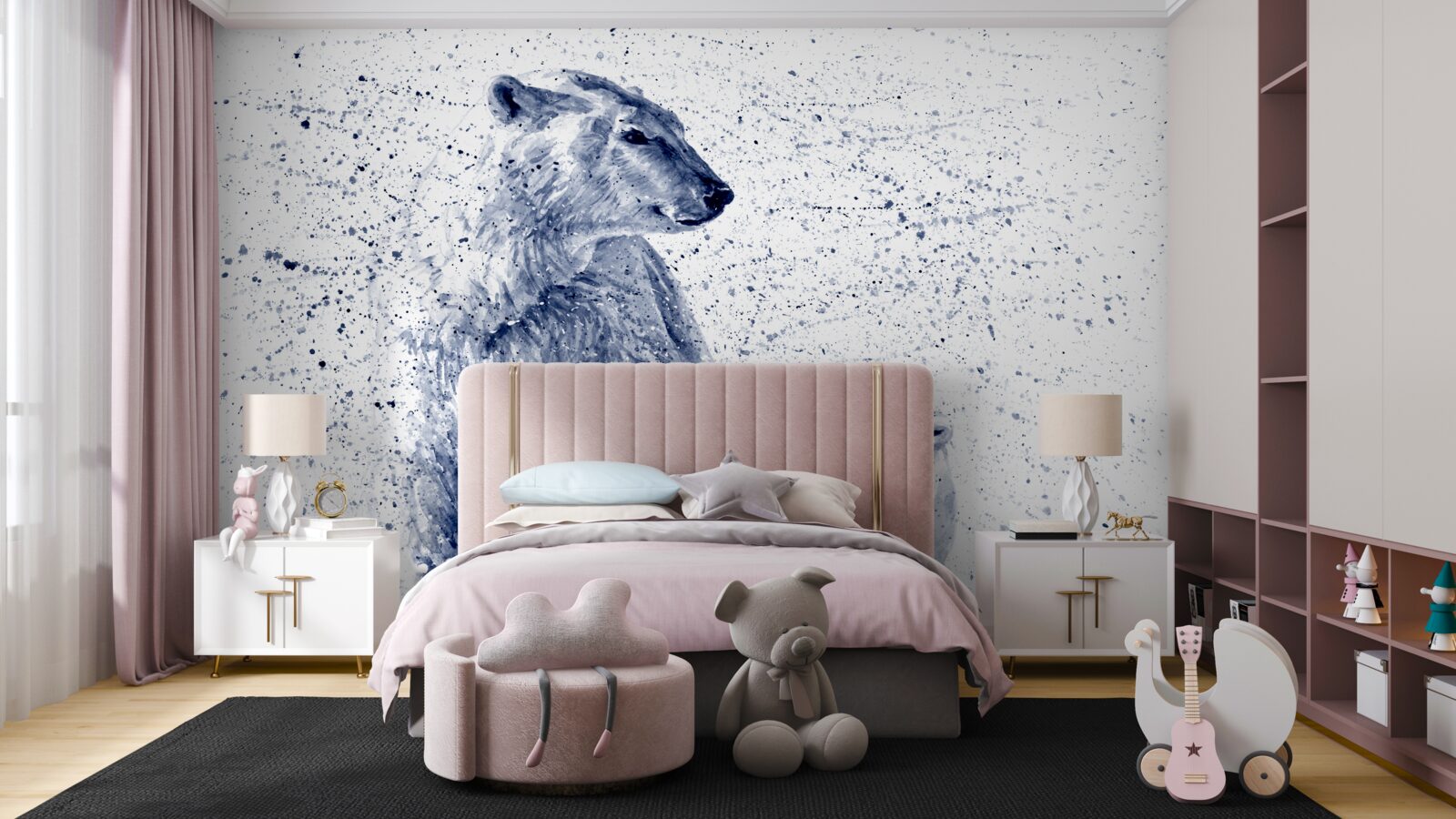 Fototapeta niedźwiedzie polarne: matka i dziecko