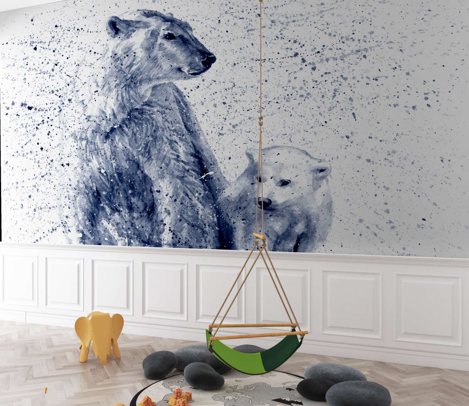 Fototapeta niedźwiedzie polarne: matka i dziecko