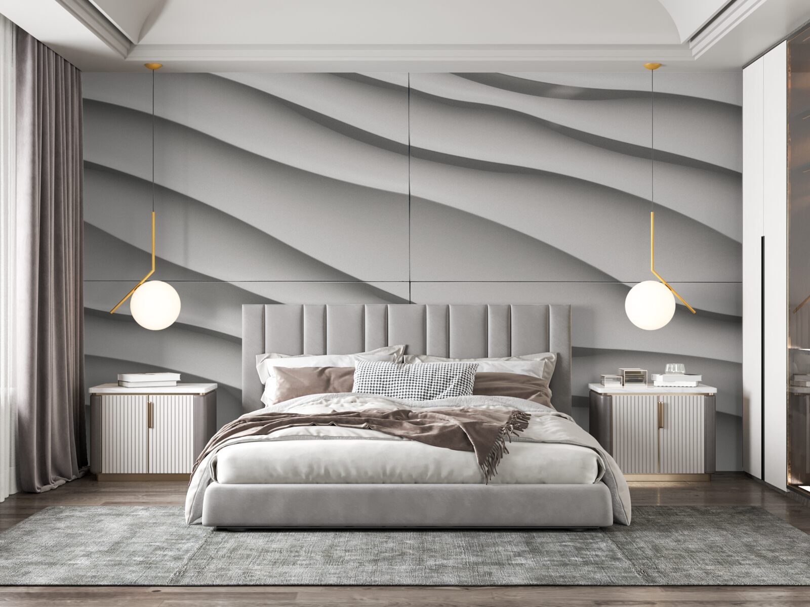 Fototapeta fale są niebieskie i gładkie