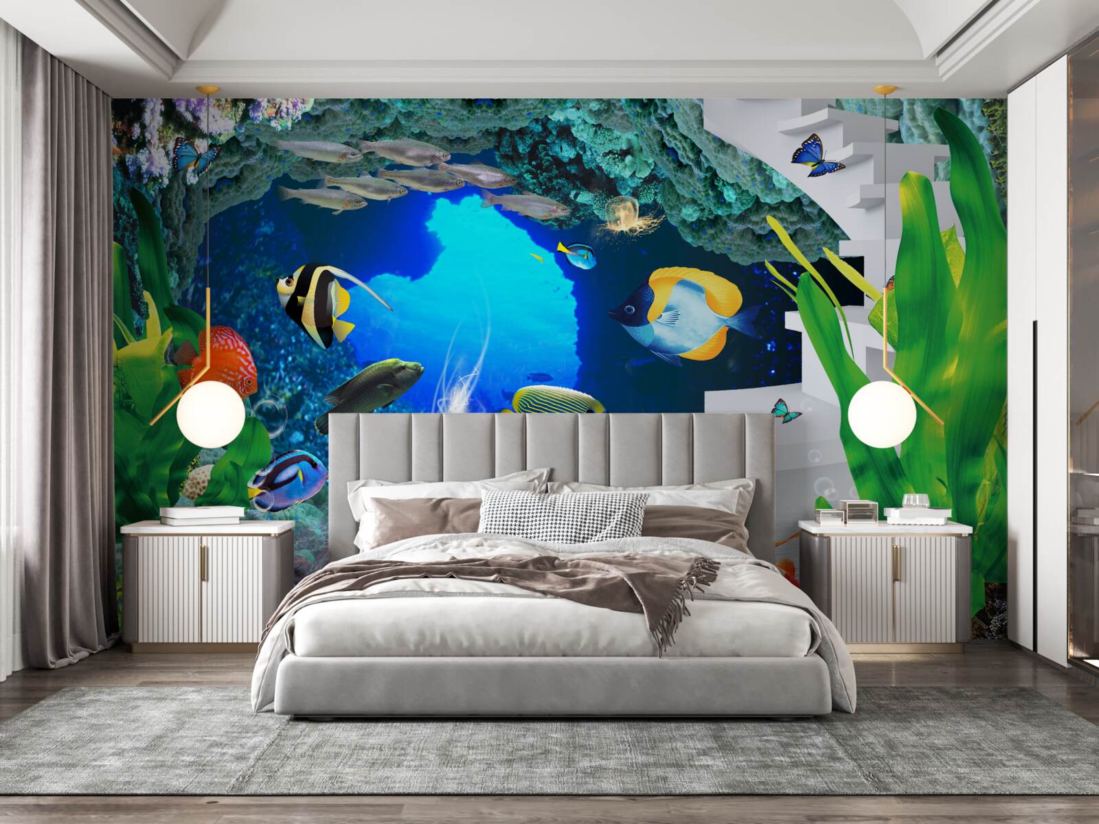 Fototapeta mieszkańcy podwodnych głębin