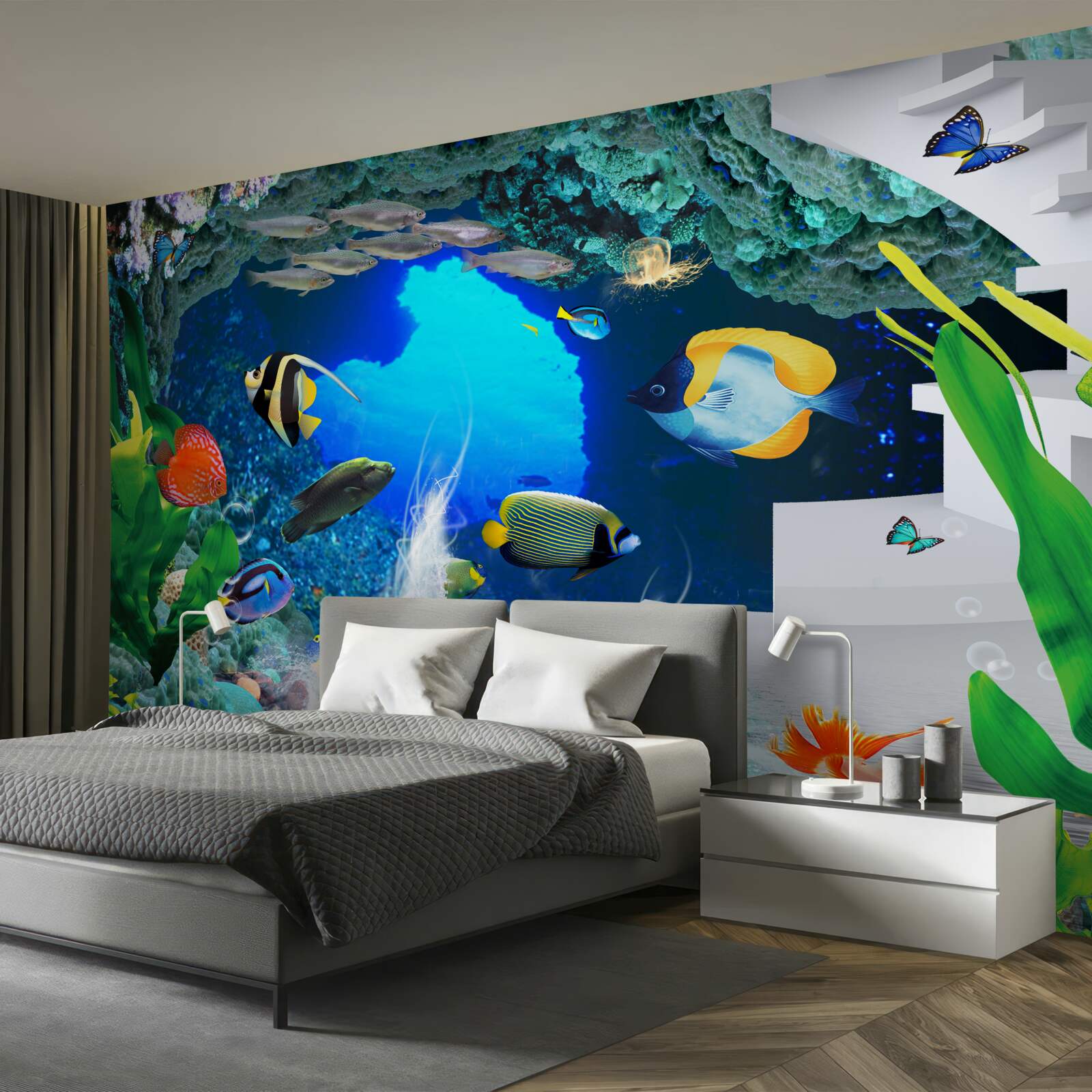 Fototapeta mieszkańcy podwodnych głębin