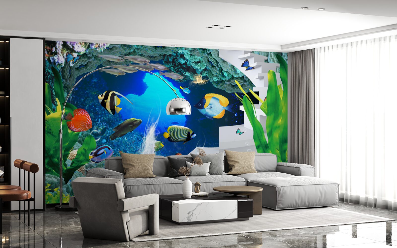 Fototapeta mieszkańcy podwodnych głębin