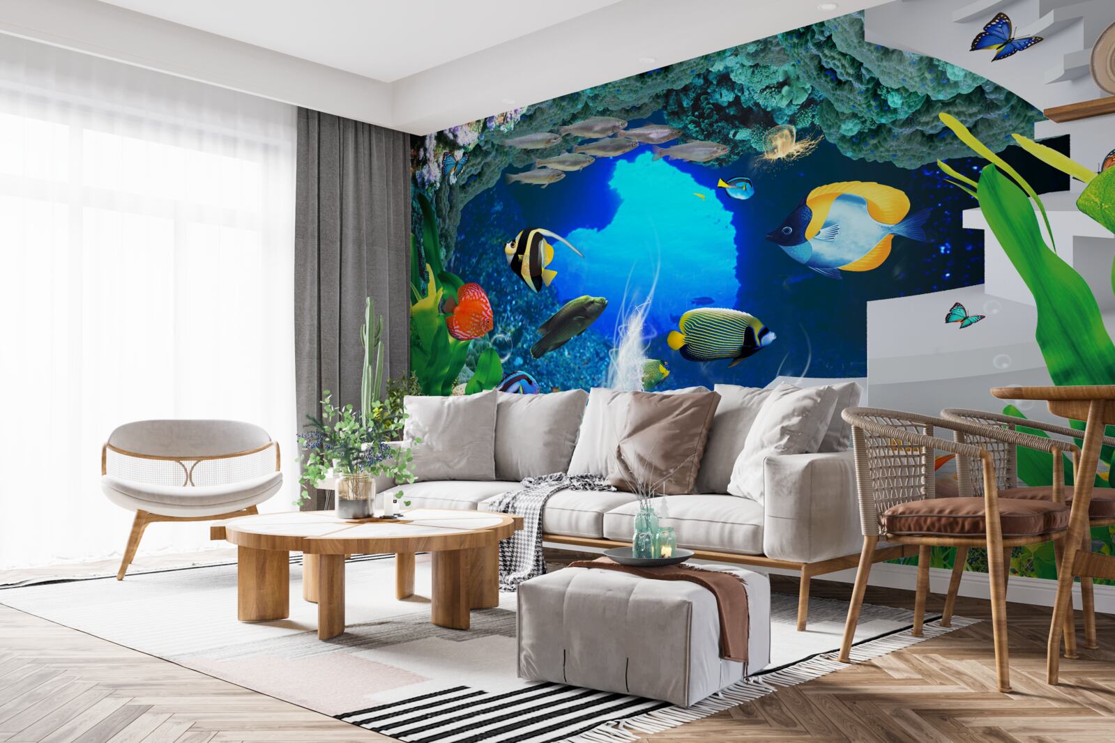 Fototapeta mieszkańcy podwodnych głębin