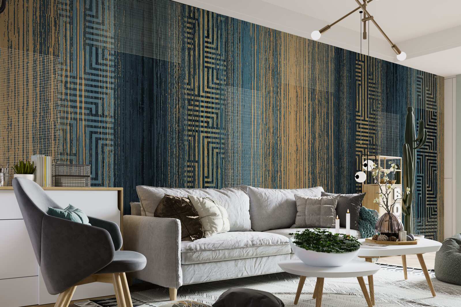 Fototapeta pionowe ciemne linie, które utraciły przejrzystość