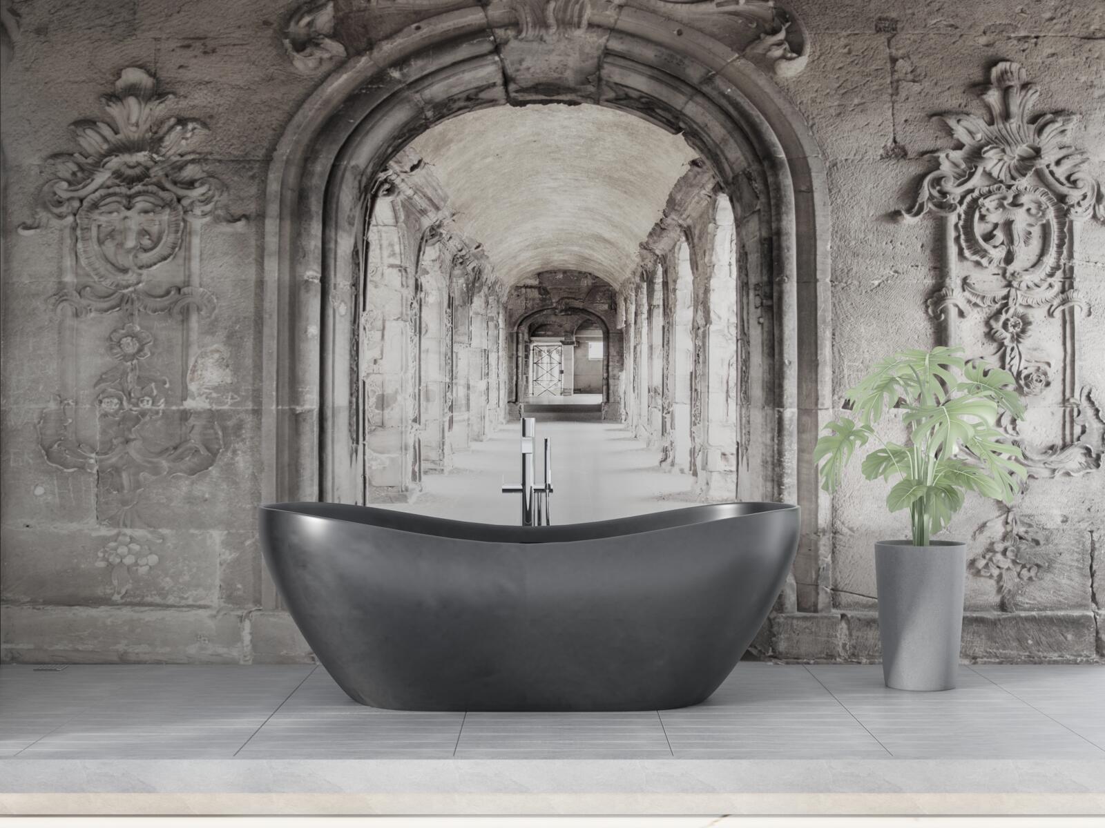 Fototapeta niekończące się gładkie łukowe formacje kamienne