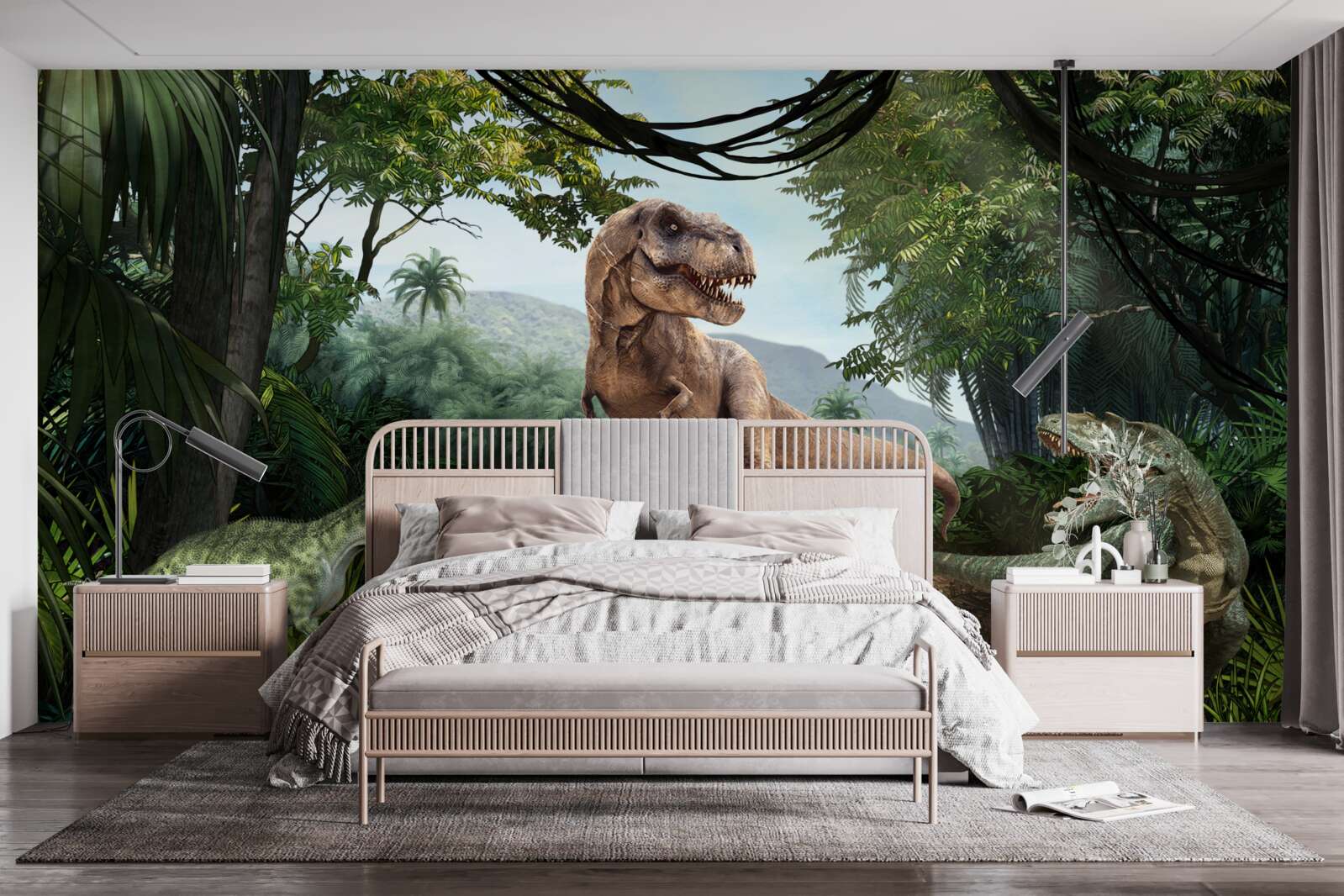 Fototapeta okres dinozaurów w strefie tropikalnej