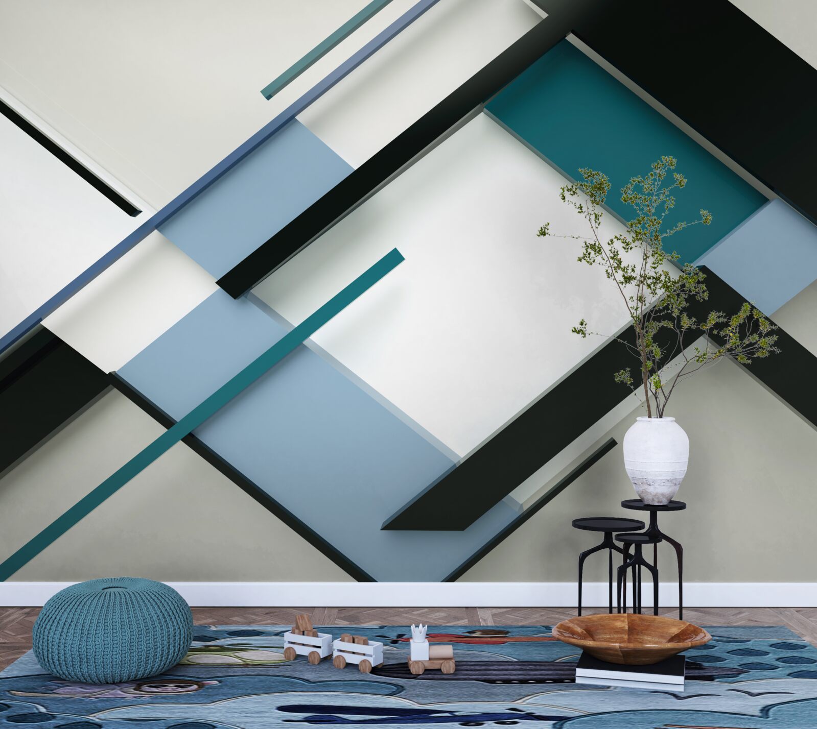 Fototapeta kształty geometryczne w abstrakcji