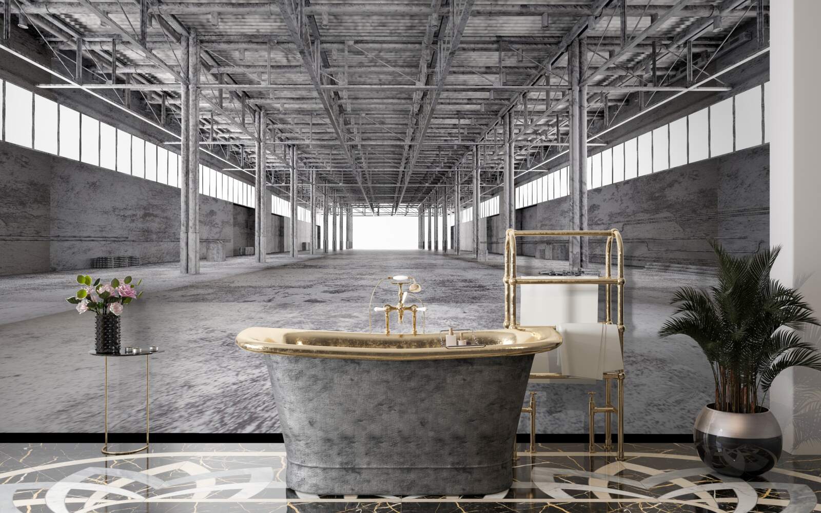 Fototapeta pracownia czarno-biała jest pusta