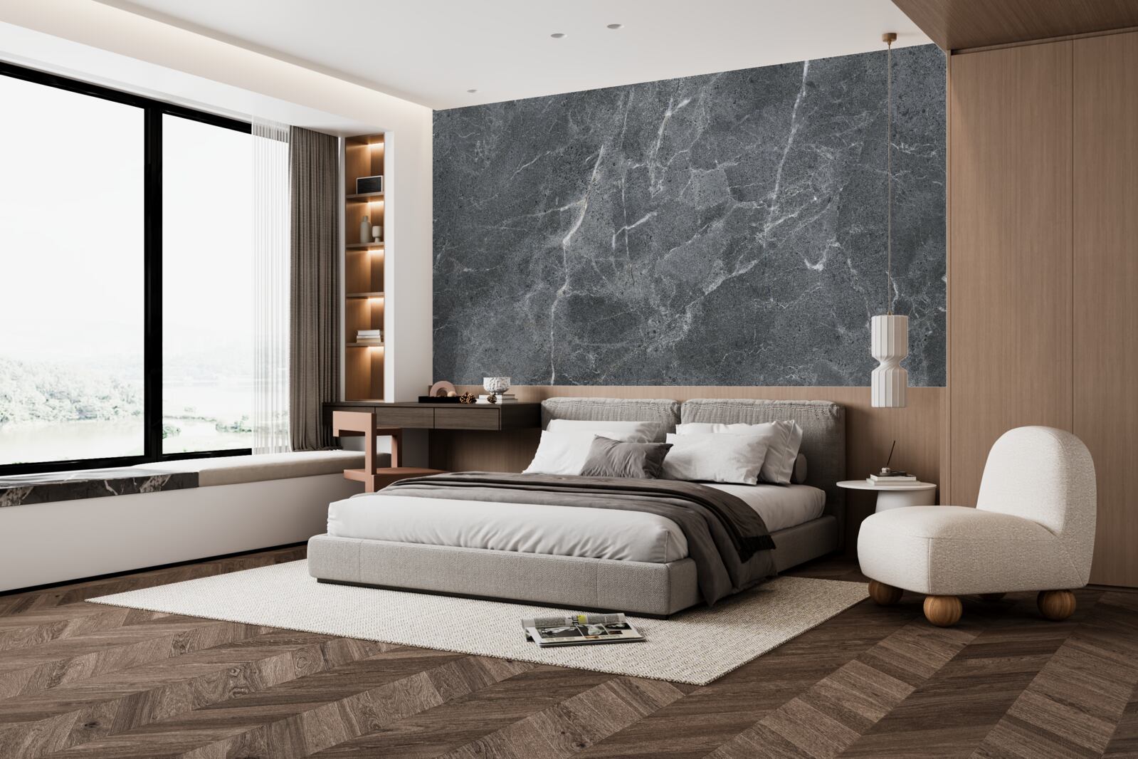 Fototapeta szare chmury pełne deszczu i ciemności