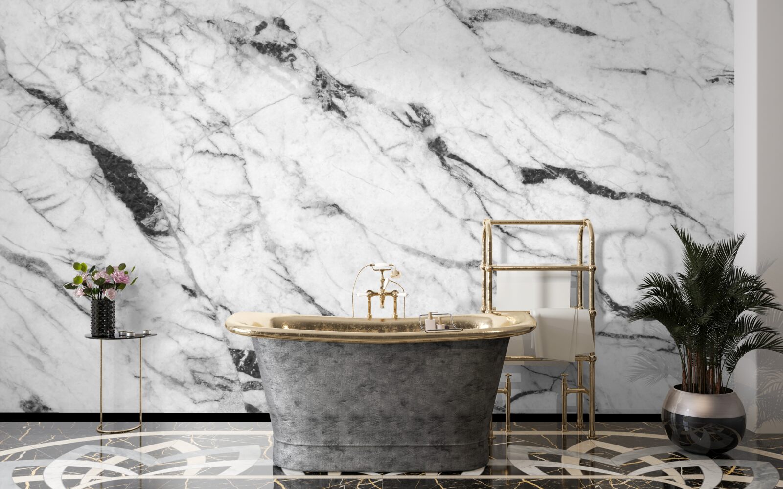 Fototapeta połączenie białego i niebieskiego dymu