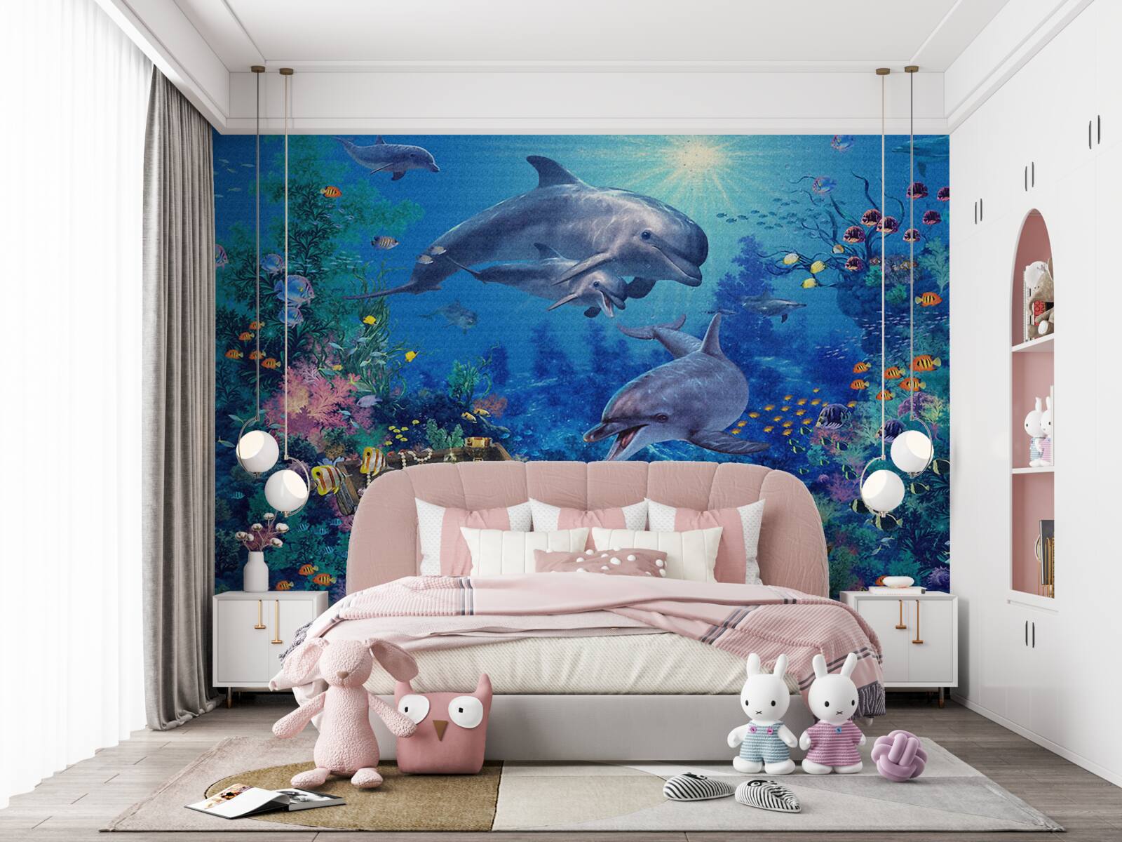 Fototapeta skarb został odkryty przez delfiny