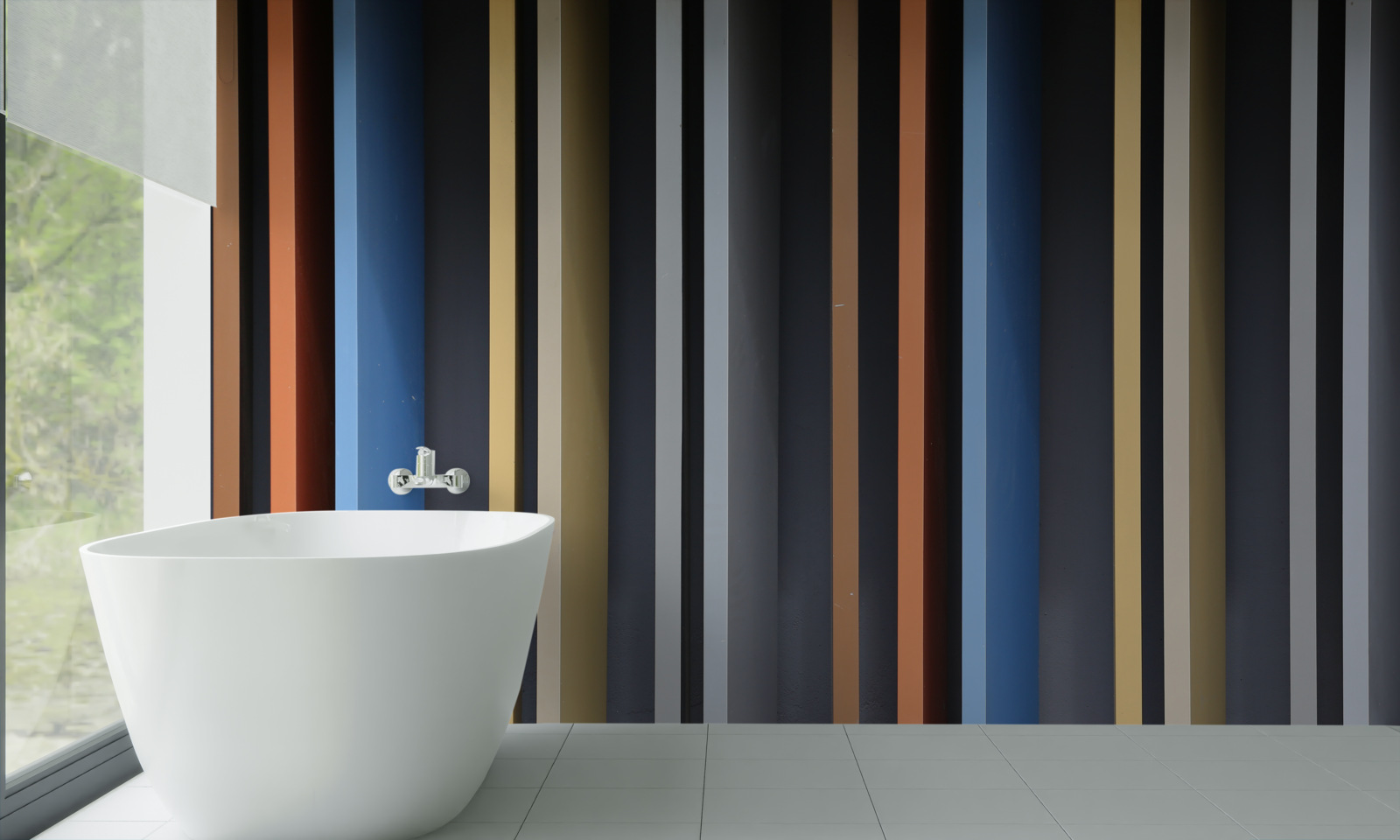 Fototapeta jasne kolorowe linie biegnące pionowo