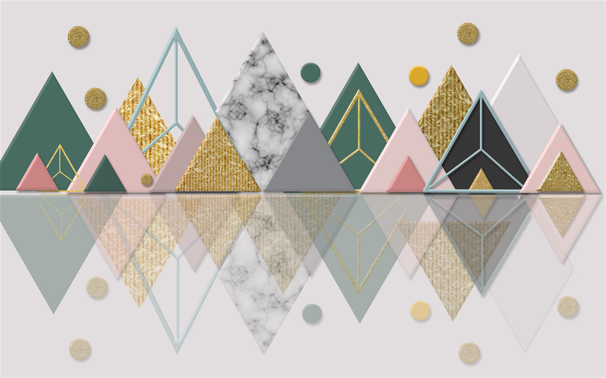 Fototapeta odbicie jesiennych drzew na powierzchni wody