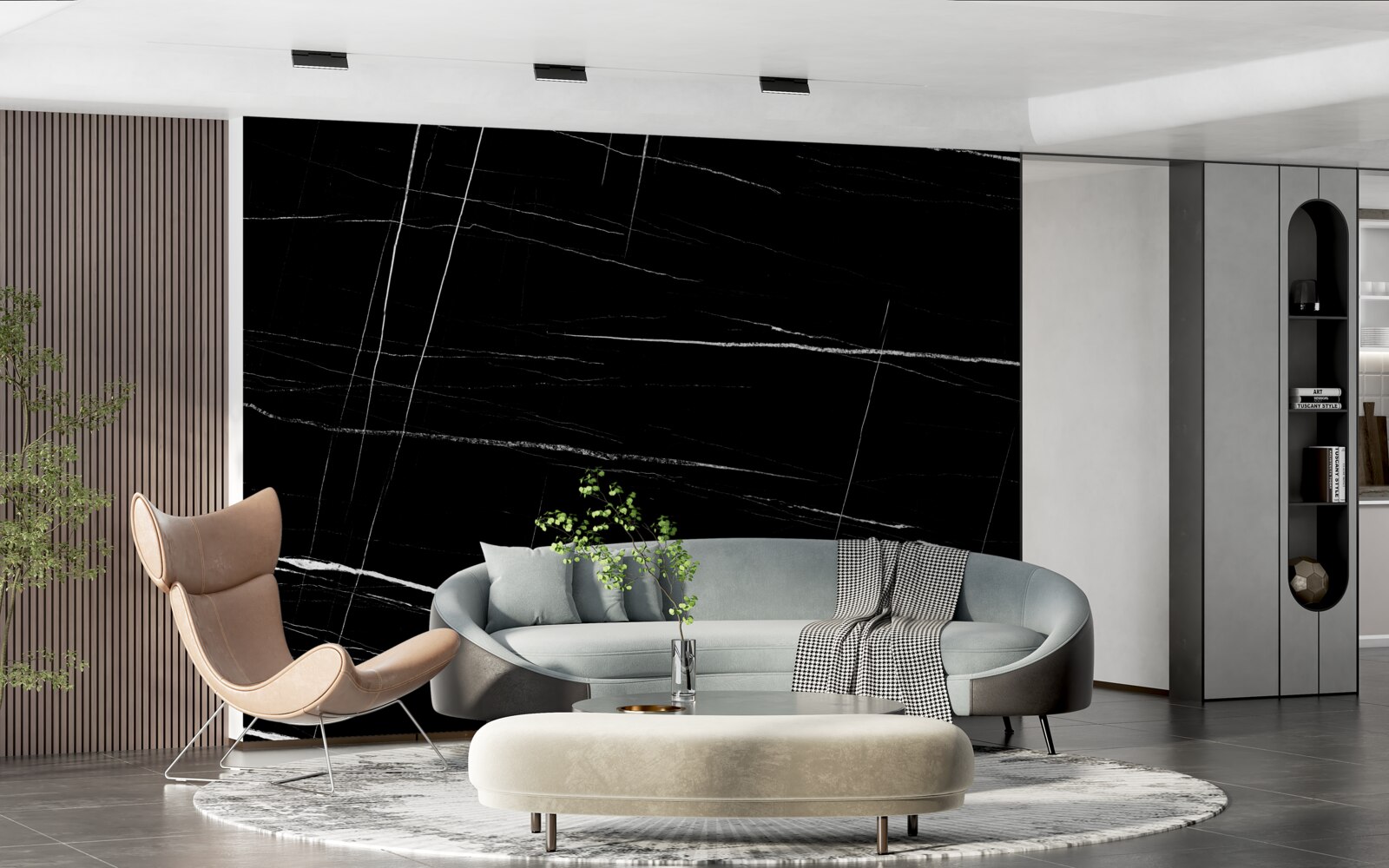 Fototapeta ciemne tło z białymi niewyraźnymi liniami