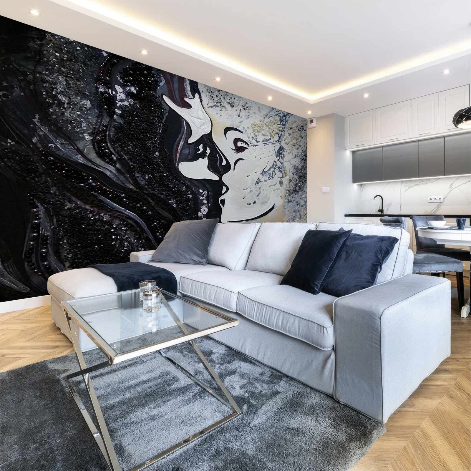 Fototapeta pocałunek namiętności na ścianie