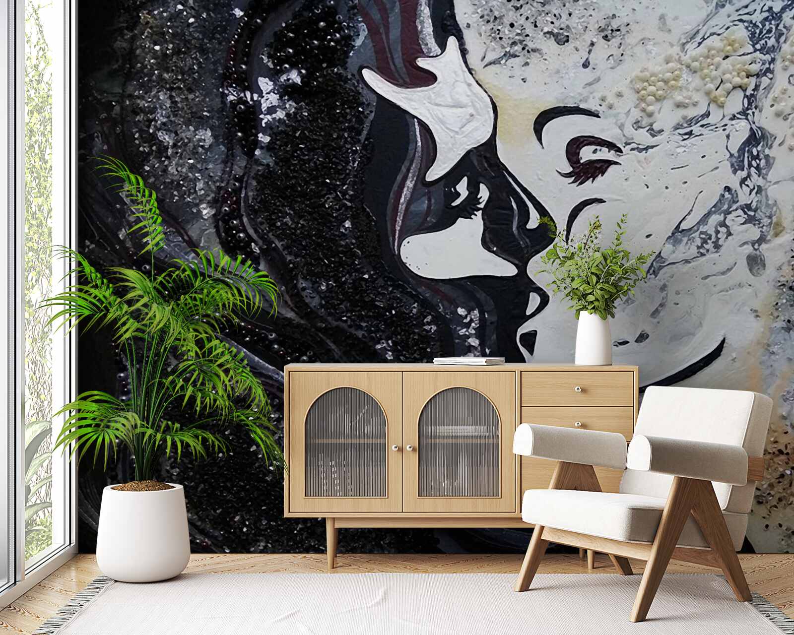 Fototapeta pocałunek namiętności na ścianie