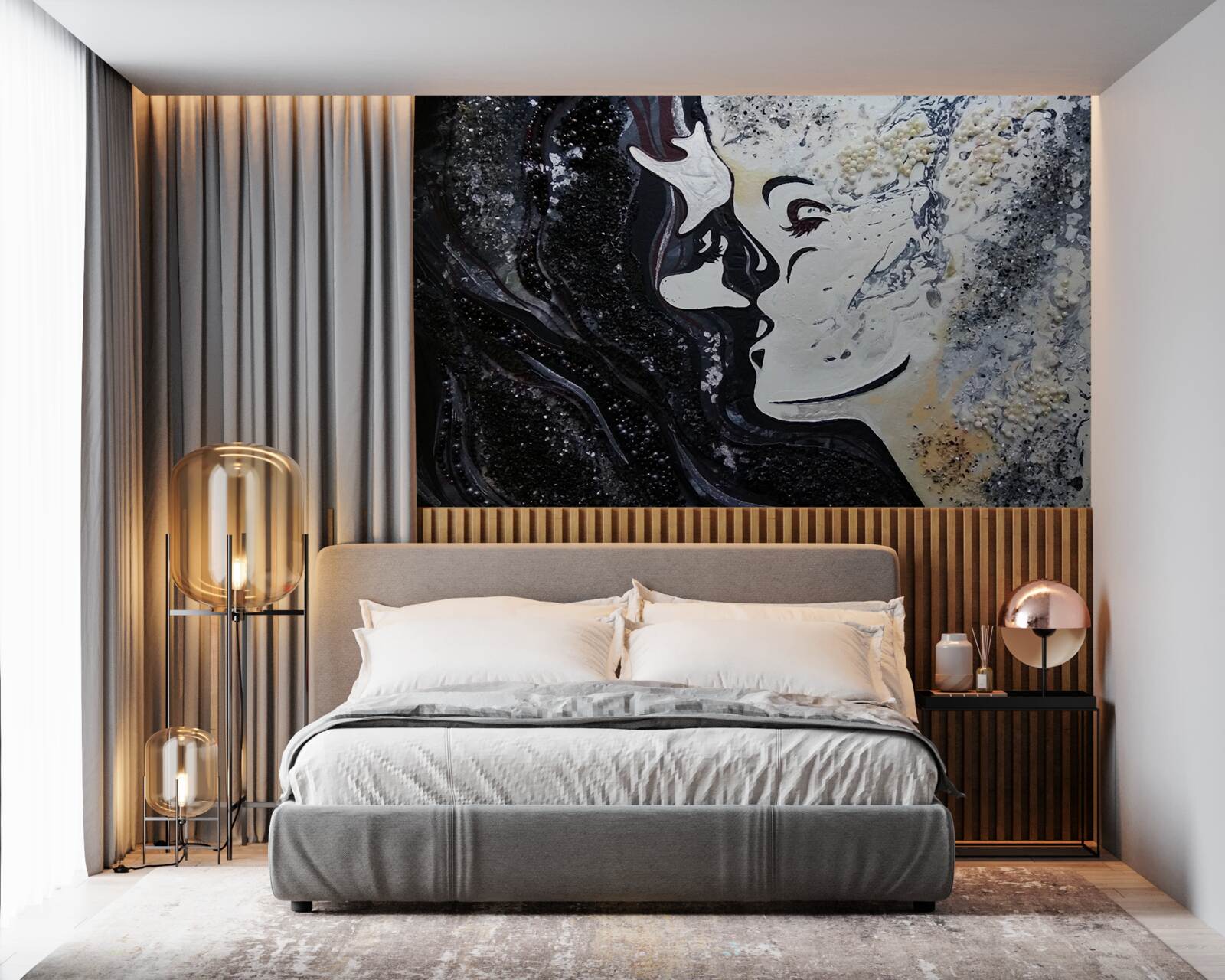 Fototapeta pocałunek namiętności na ścianie