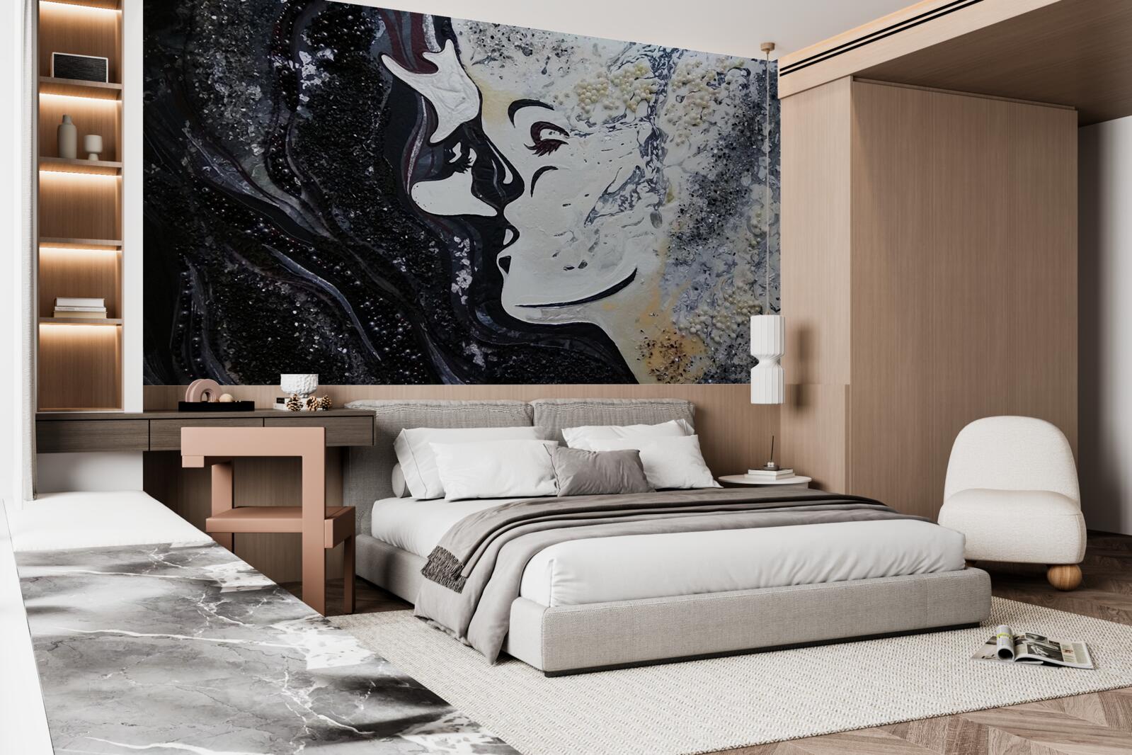 Fototapeta pocałunek namiętności na ścianie