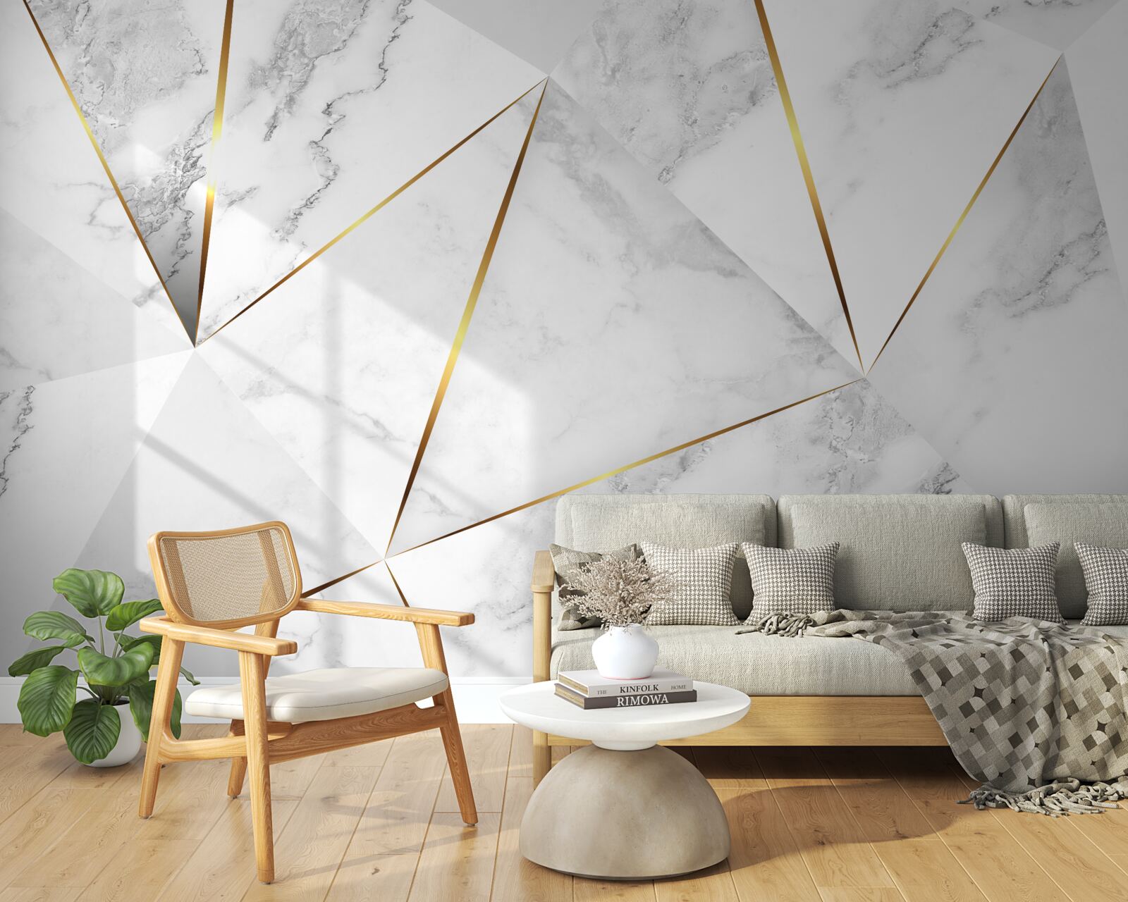 Fototapeta marblek biały