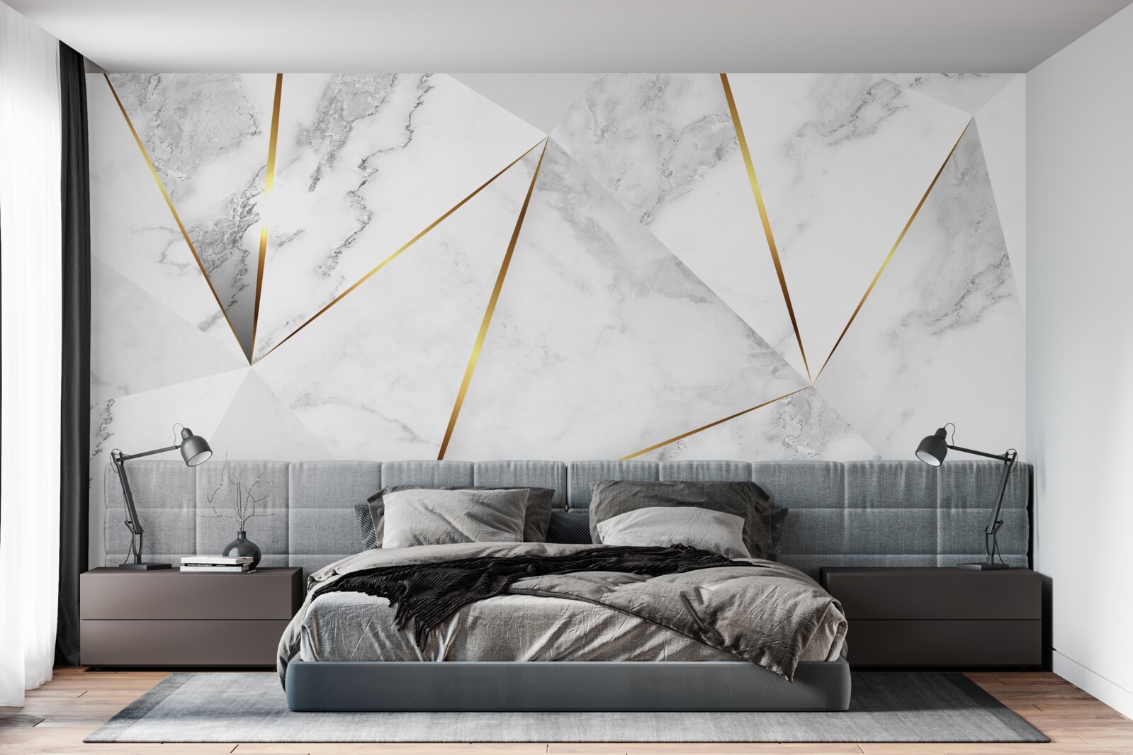 Fototapeta marblek biały