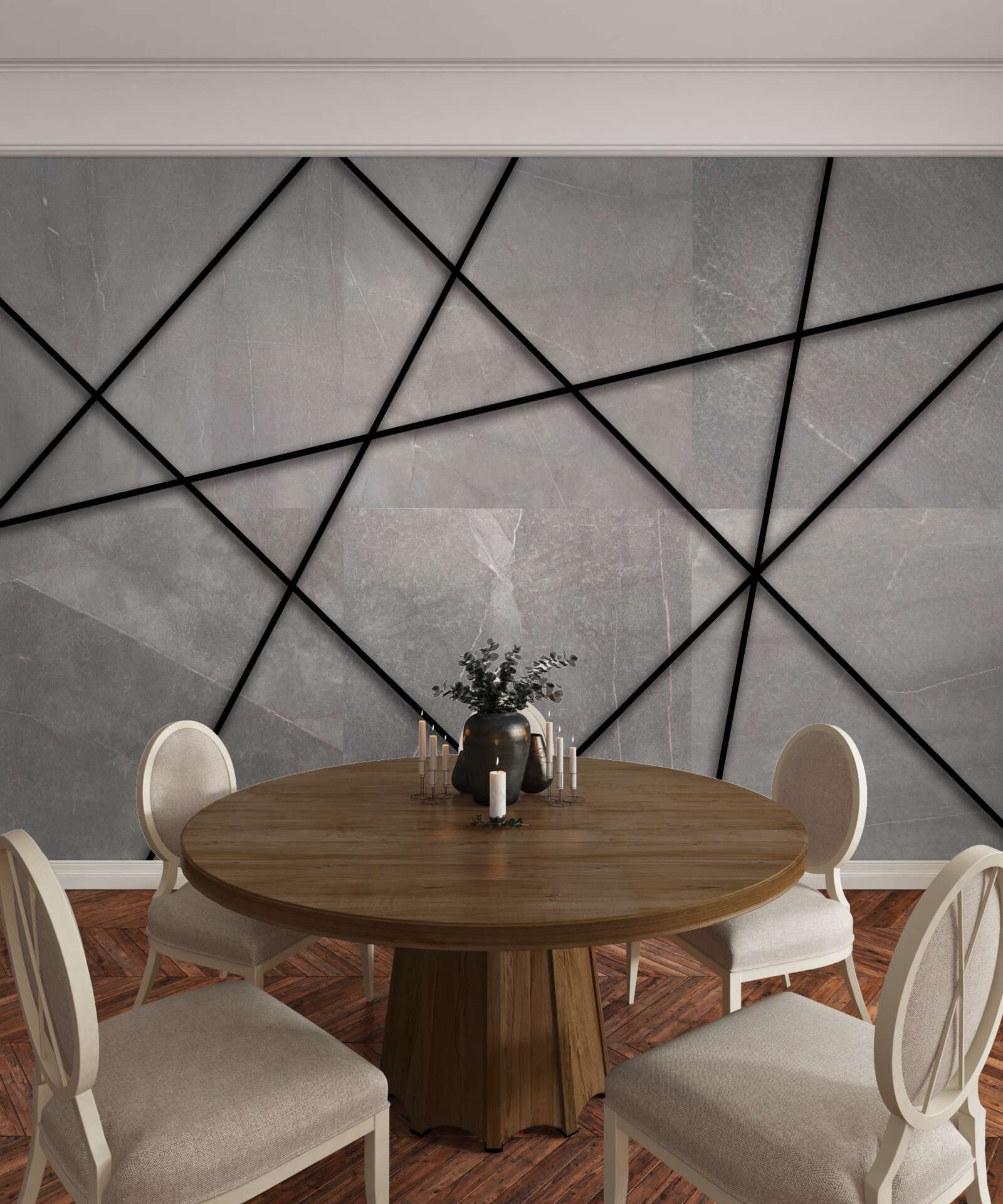 Fototapeta paski we wzór marmurkowy