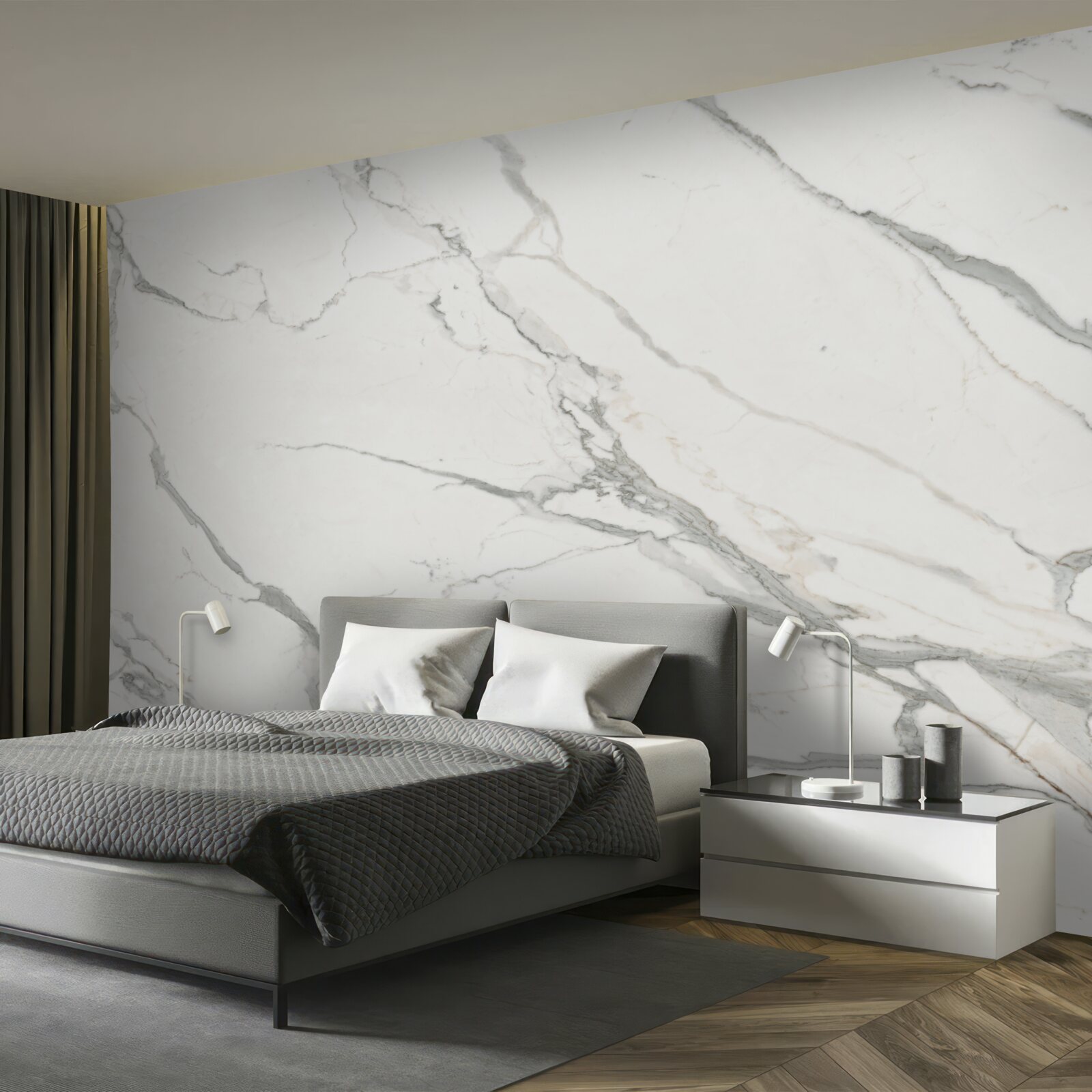 Fototapeta śnieżnobiały marmur