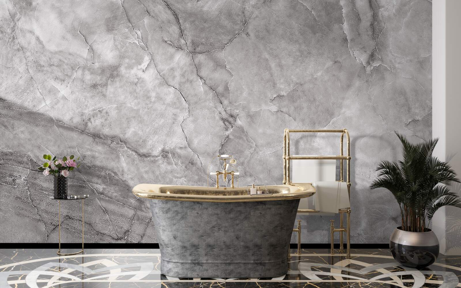 Fototapeta szary marmur