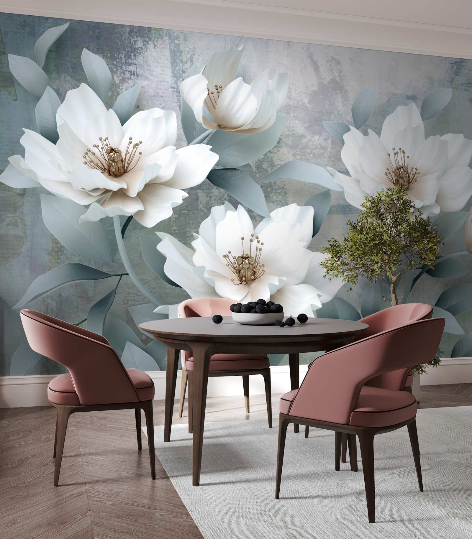 Fototapeta Śnieżnobiałe piwonie