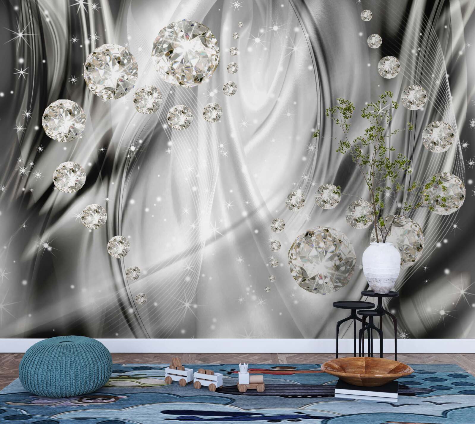 Fototapeta połysk srebra