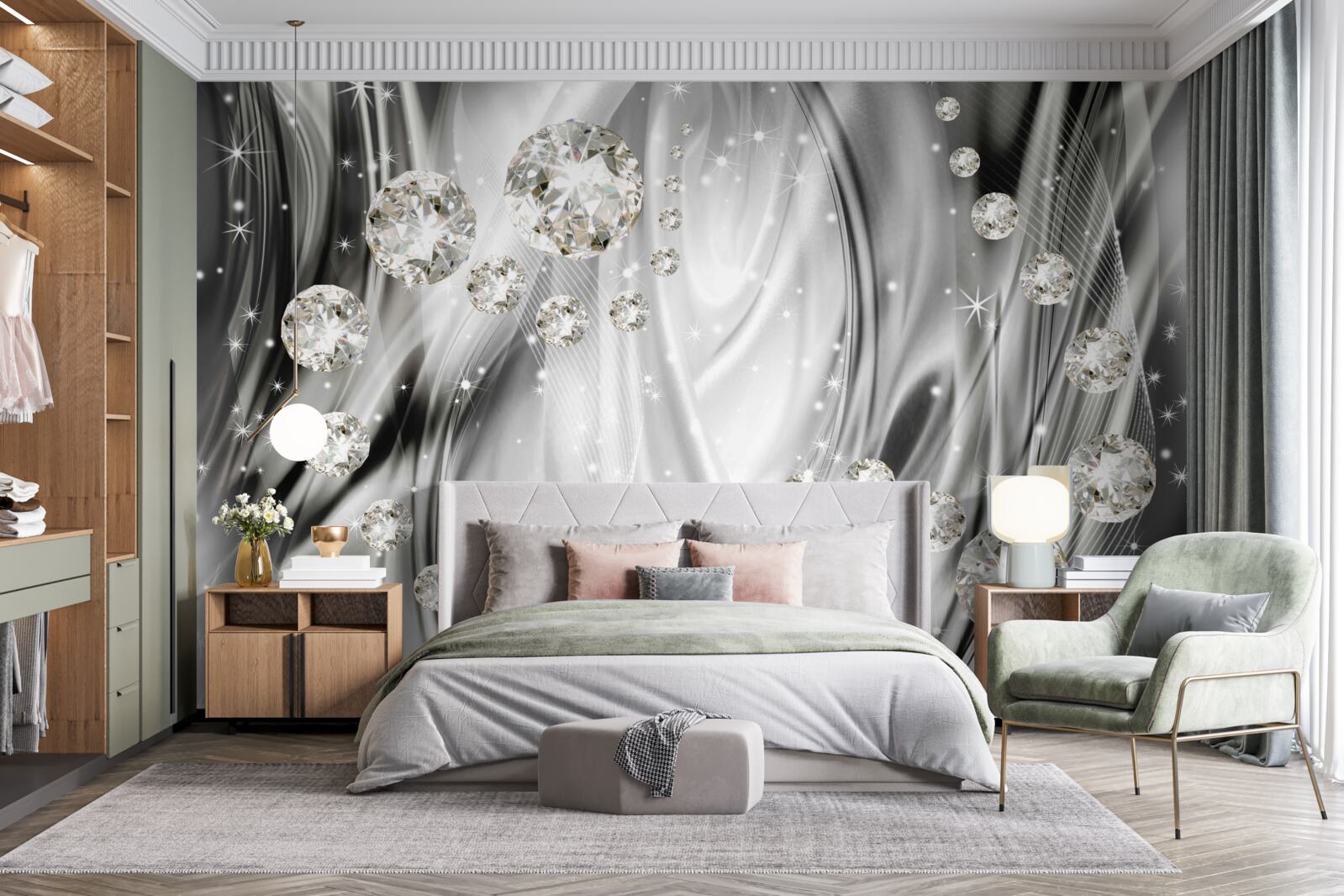 Fototapeta połysk srebra