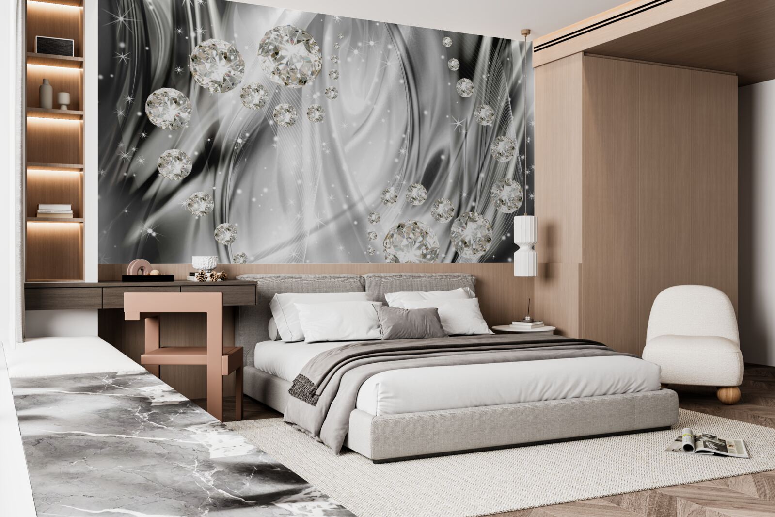 Fototapeta połysk srebra