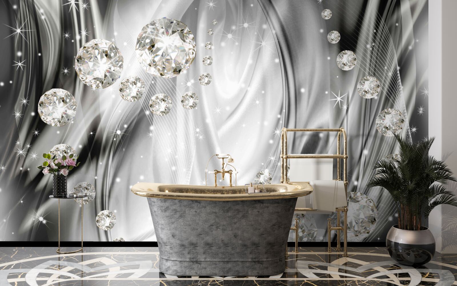 Fototapeta połysk srebra